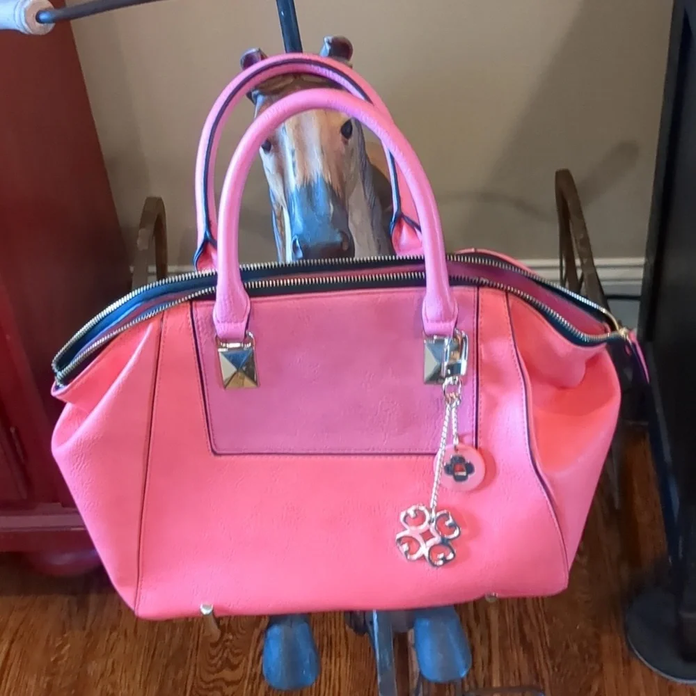 Gianni Bini Two-Tone vinyl bag
